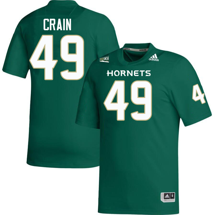 Sacramento State Hornets #49 Dawit Crain College Football Jerseys Stitched-Green